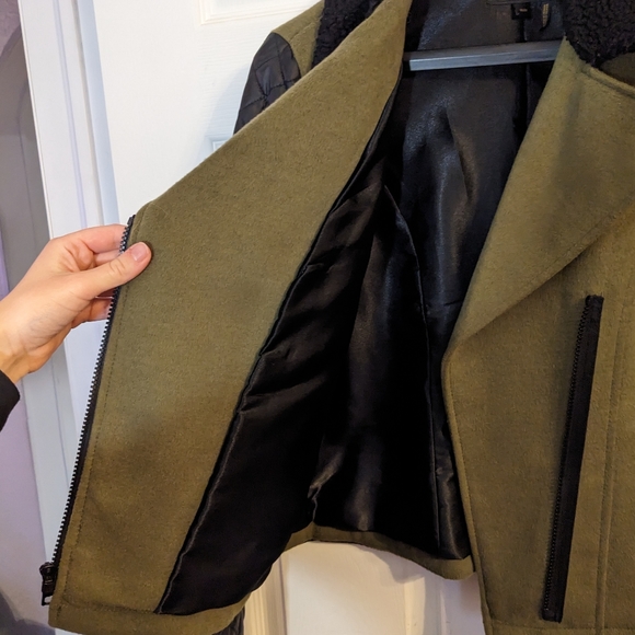 BUFFALO Olive Moto Jacket, Size M - Picture 4 of 5